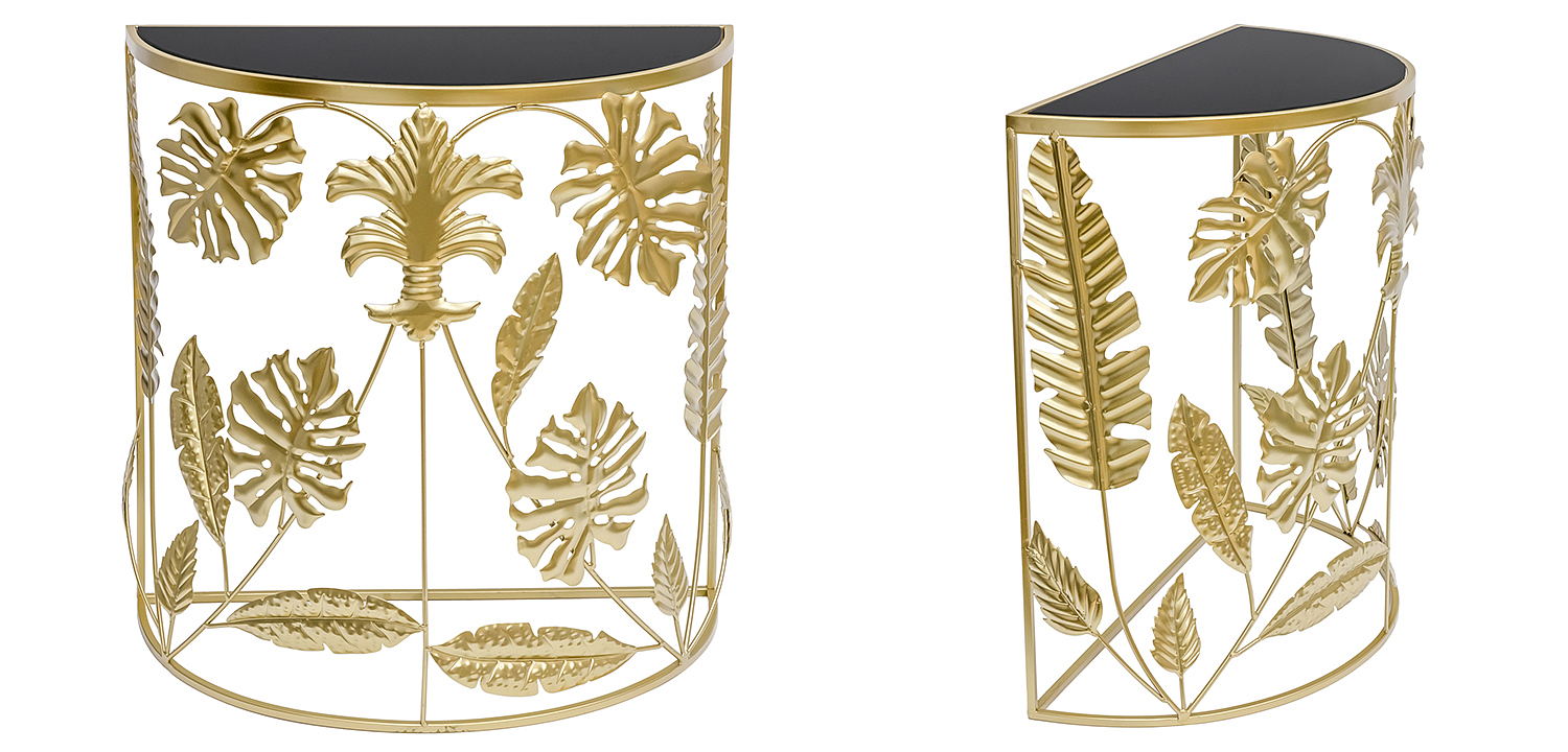 Консоль Tropical Gold Leaves Console Консоль Tropical Gold Leaves Console - Loft-Concept в Костроме