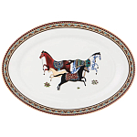 Сервиз обеденный из фарфора с изображением лошадей на 6 персон 23 предмета Porcelain Horse Set  варинант исполнения - 4 | Loft Concept в Костроме