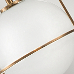 Подвесной светильник с белым плафоном в форме шара в арочной подвеске Hinkley варинант исполнения - 18 | Loft Concept в Костроме