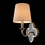 Бра с белым текстильным абажуром и фигурным основанием с зеркальной вставкой Vitorino варинант исполнения - 21 | Loft Concept в Костроме