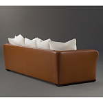 Элитарный современный диван Birmingham с кожаной спинкой варинант исполнения - 2 | Loft Concept в Костроме