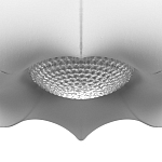 Подвесной светильник с белым фигурным абажуром и мягкими волнистыми краями Cloud Motion  варинант исполнения - 6 | Loft Concept в Костроме