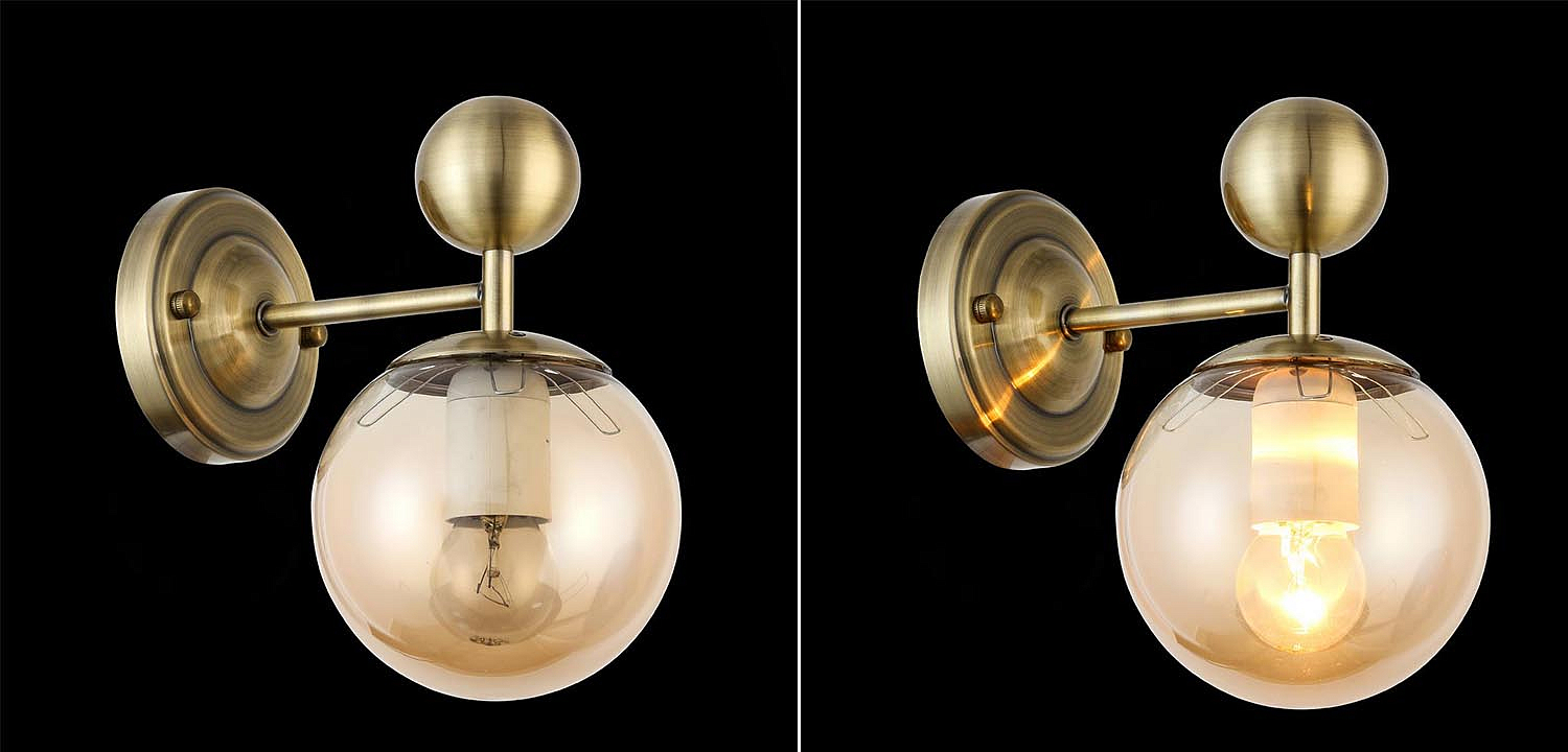 Бра Demian Bronze Wall Lamp Бра Demian Bronze Wall Lamp - Loft-Concept в Костроме