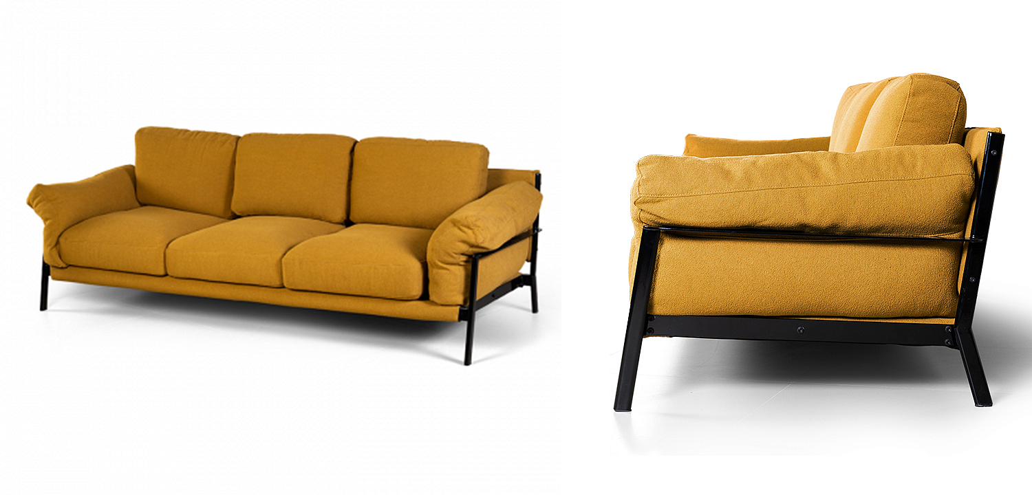 Диван Harald Mustard Sofa Диван Harald Mustard Sofa - Loft-Concept в Костроме