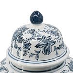 Ваза с крышкой и бело-синим цветочным узором Blue & White Ornament  варинант исполнения - 3 | Loft Concept в Костроме