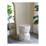 Приставной столик с мозаичным рисунком из раковин устриц Bone Inlay варинант исполнения - 5 | Loft Concept в Костроме