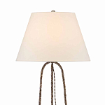 Торшер с конусовидным тканевым абажуром и фактурным каркасом Industrial Profile варинант исполнения - 2 | Loft Concept в Костроме