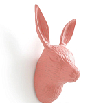 Настенный крючок в виде зайца Hare Wall Hook Pink варинант исполнения - 2 | Loft Concept в Костроме