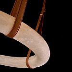 Люстра в форме обруча из натурального камня Minerals of Light варинант исполнения - 3 | Loft Concept в Костроме