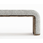 Банкетка Forli с элегантными латунными вставками  варинант исполнения - 2 | Loft Concept в Костроме