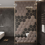 Гипсовая 3D панель с принтографией PM-30 варинант исполнения - 3 | Loft Concept в Костроме