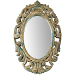 Настенное овальное зеркало Aina Mirror варинант исполнения - 1 | Loft Concept в Костроме