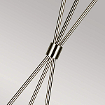 Торшер на трех тонких перекрещенных ножках с белым конусным абажуром из льна Feiss варинант исполнения - 7 | Loft Concept в Костроме