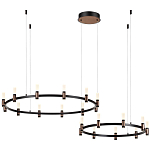 Люстра подвесная с цилиндрическими плафонами на двух круглых подвесах  Arnaut Light варинант исполнения - 4 | Loft Concept в Костроме