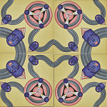 Плитка дизайнерская с узором Дива варинант исполнения - 2 | Loft Concept в Костроме