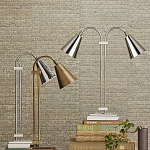 Настольная лампа c двумя поворотными плафонами TwoDirections варинант исполнения - 5 | Loft Concept в Костроме