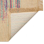 Ковер с геометрическим узором из комбинированного состава Full rhythm варинант исполнения - 4 | Loft Concept в Костроме