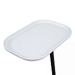 Столик приставной с прямоугольной серой столешницей Steel Stable Table варинант исполнения - 4 | Loft Concept в Костроме