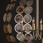 Люстра в форме шара с декором из круглых декоративных элементов Bright Shell Discs варинант исполнения - 4 | Loft Concept в Костроме