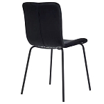 Стул черный с обивкой из велюра Black Archie Chair варинант исполнения - 3 | Loft Concept в Костроме