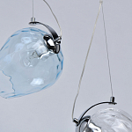 Люстра линейная с 5-ю разноцветными стеклянными плафонами Kaleido варинант исполнения - 8 | Loft Concept в Костроме