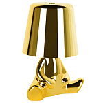 Настольная лампа фигурная золотого цвета с гладким абажуром Высота 16 см Sophia варинант исполнения - 2 | Loft Concept в Костроме