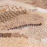 Тканый вручную монументальный настенный гобелен Earth Flow варинант исполнения - 2 | Loft Concept в Костроме