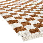 Ковер с шахматным принтом Chess Layout с эффектом шерсти варинант исполнения - 4 | Loft Concept в Костроме