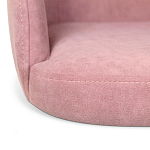 Банкетка пыльно-розовый велюр со спинкой и подлокотниками на 4-х деревянных ножках Aurora Pink варинант исполнения - 4 | Loft Concept в Костроме