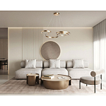 Люстра подвесная светодиодная в виде волнообразной ленты Ribbon Vortex варинант исполнения - 26 | Loft Concept в Костроме