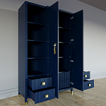 Большой шкаф с витриной Elsa Dreams Blue варинант исполнения - 3 | Loft Concept в Костроме