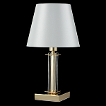 Настольная лампа с белым тканевым абажуром в форме конуса Laurent варинант исполнения - 8 | Loft Concept в Костроме