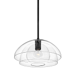 Подвесной светильник с прозрачным двойным стеклянным плафоном в форме купола и внутренней сферой Hinkley варинант исполнения - 1 | Loft Concept в Костроме