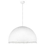 Подвесной светильник в форме купола белого цвета с ажурной бахромой Tactile Line варинант исполнения - 2 | Loft Concept в Костроме