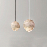 Подвесной светильник светодиодный с плафоном сферической формы Stone Helios варинант исполнения - 2 | Loft Concept в Костроме