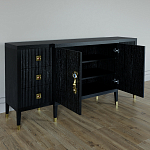 Большой Комод-буфет Elsa Dreams Black с ящиками варинант исполнения - 5 | Loft Concept в Костроме