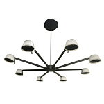 Люстра черного цвета на штанге Noir Supernova варинант исполнения - 4 | Loft Concept в Костроме