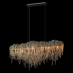 Люстра подвесная с металлическими дугами и длинными цепочками 115 см Atlantis Chain варинант исполнения - 10 | Loft Concept в Костроме