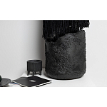 Напольная лампа черная с текстильными элементами "ЯРВИ" варинант исполнения - 6 | Loft Concept в Костроме