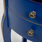 Синяя тумба на фигурных ножках Shelby варинант исполнения - 6 | Loft Concept в Костроме