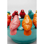 Декоративное дизайнерское блюдо разноцветные попугаи  варинант исполнения - 4 | Loft Concept в Костроме