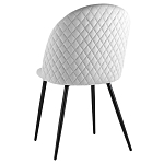 Мягкий стул в сером велюре Miruna Chair варинант исполнения - 4 | Loft Concept в Костроме