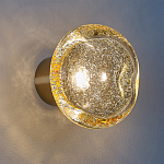 Бра с круглым плафоном из прозрачного стекла с пузырьками воздуха Effervia  варинант исполнения - 2 | Loft Concept в Костроме