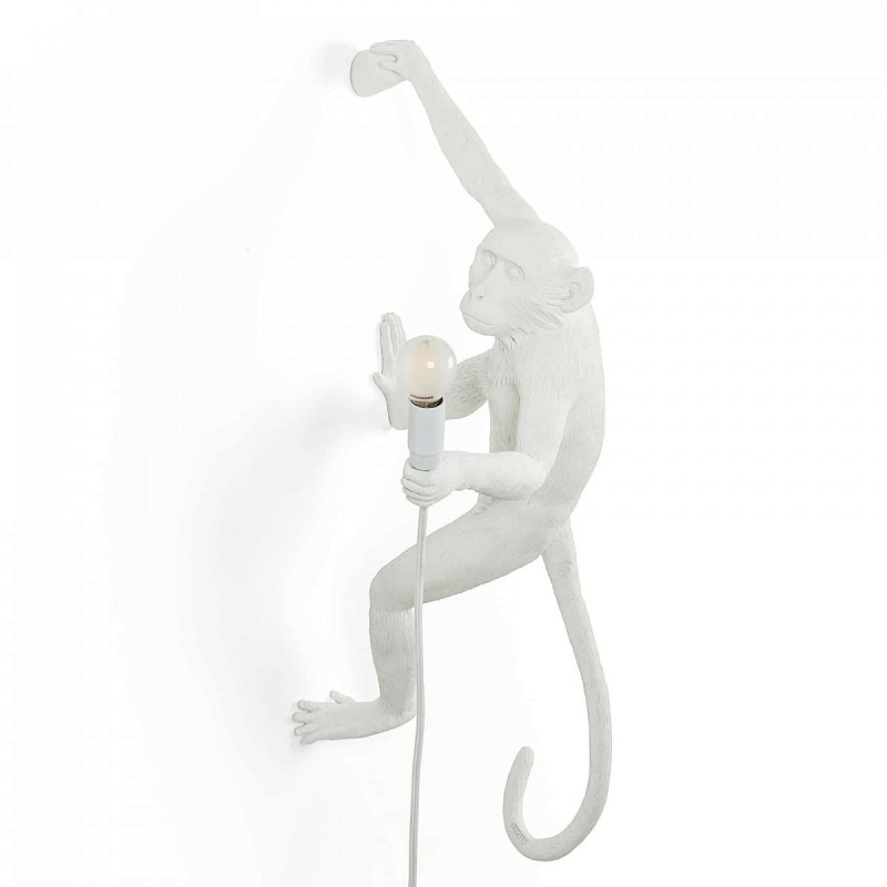 Бра Seletti The Monkey Lamp Hanging Version Right Белый Бра Seletti The Monkey Lamp Hanging Version Right Белый в Костроме | Loft Concept