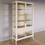 Витрина Primo со стеклянными фасадами и 2 ящиками Светлый дуб варинант исполнения - 2 | Loft Concept в Костроме