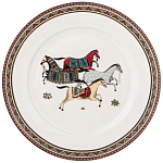Сервиз обеденный из фарфора с изображением лошадей на 6 персон 23 предмета Porcelain Horse Set  варинант исполнения - 3 | Loft Concept в Костроме