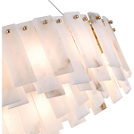 Люстра круглая декорированная натуральным камнем Stone Interior Accent варинант исполнения - 5 | Loft Concept в Костроме