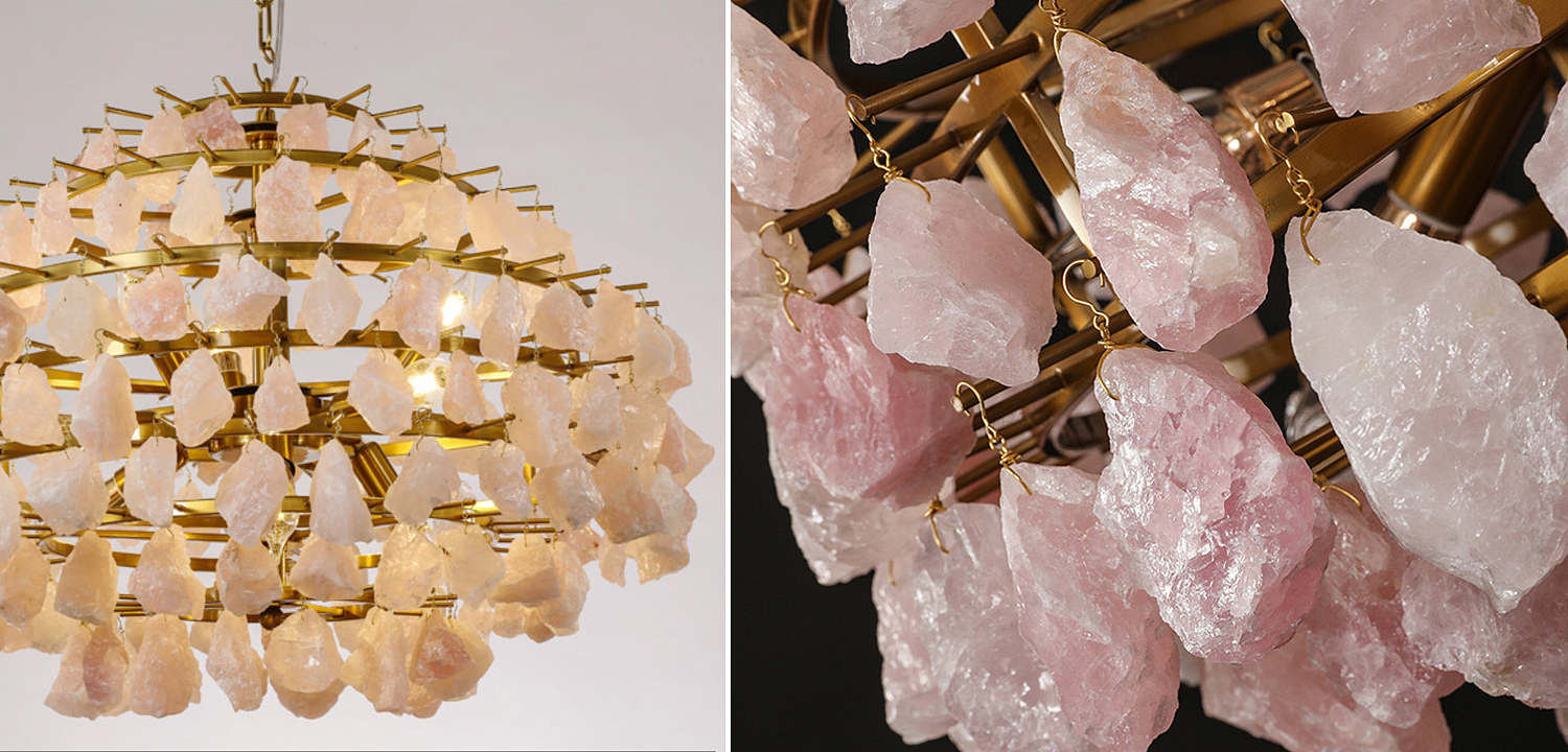 Hardis Pink stone Chandelier 65 Hardis Pink stone Chandelier 65 - Loft-Concept в Костроме