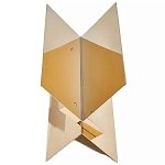 Дизайнерский журнальный стол фигурный золотого цвета Ufuri варинант исполнения - 1 | Loft Concept в Костроме