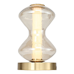 Настольная лампа светодиодная с волнообразным стеклянным плафоном Amphora of Light варинант исполнения - 3 | Loft Concept в Костроме